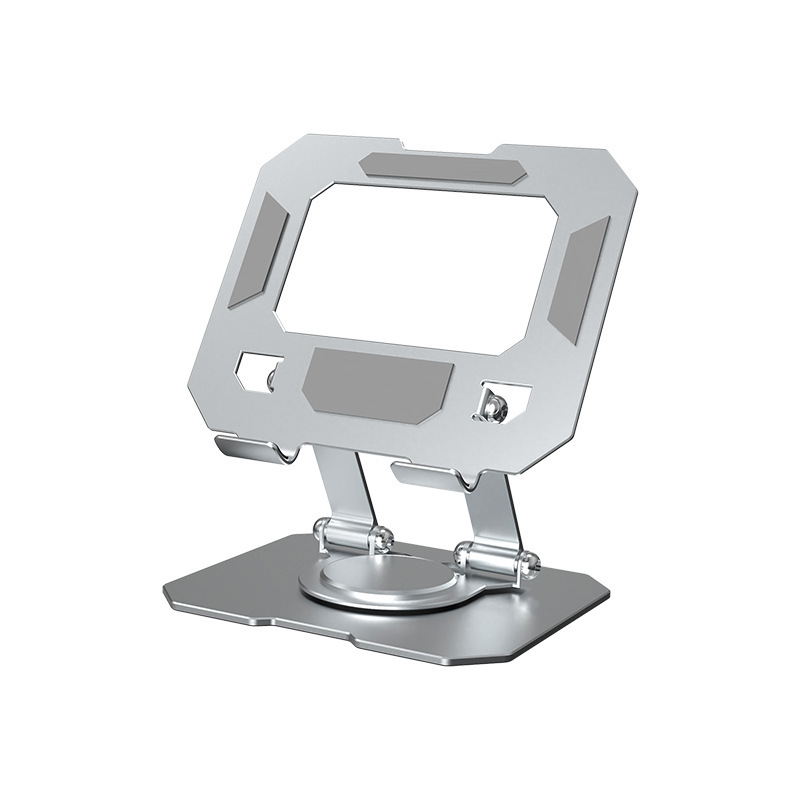 New metal tablet stand desktop 360 Rotatable and foldable mobile phone and computer stand base heat dissipation support frame detail image 12
