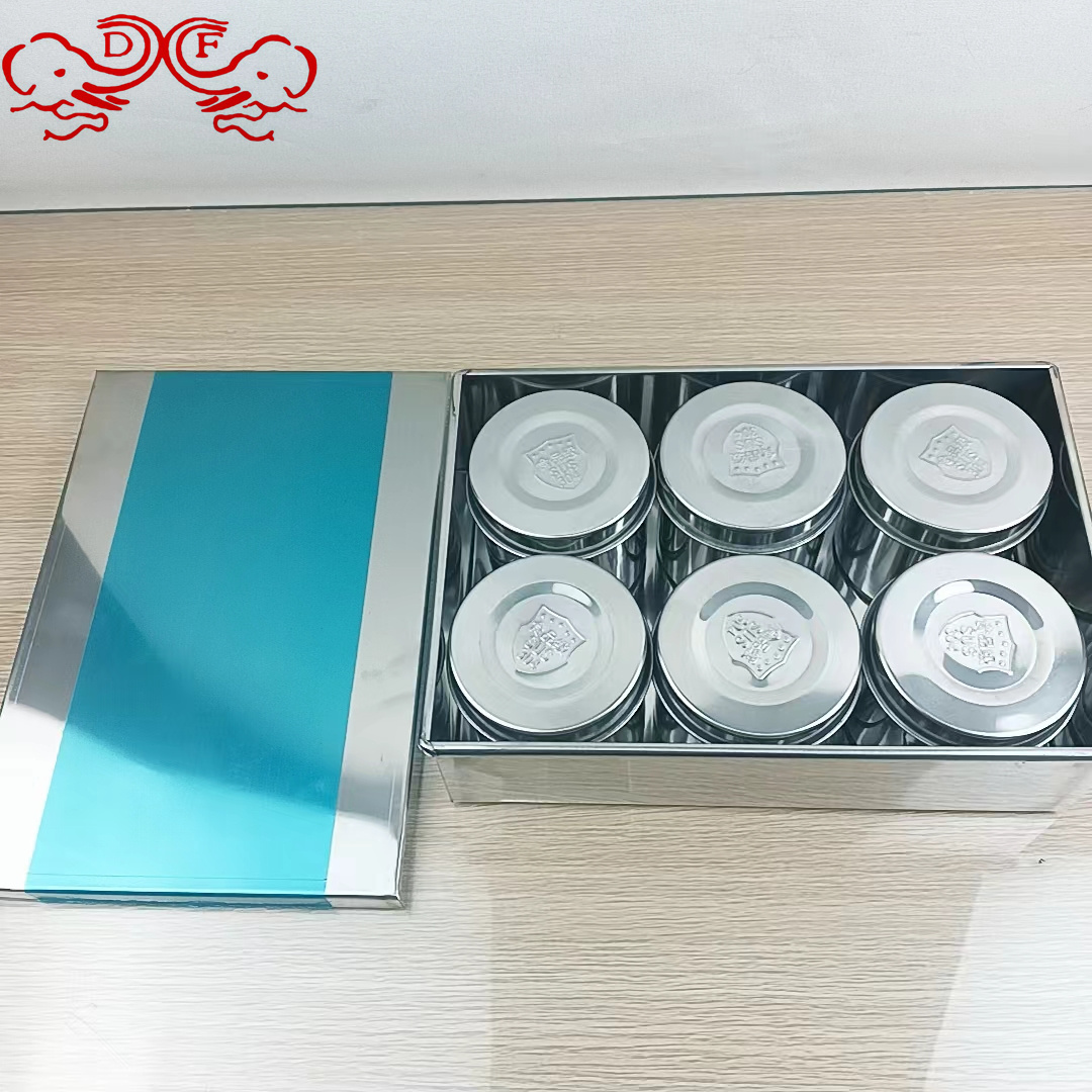 علبة من الفولاذ غير القابل للصدأ 304 DF99094 علبة من المواد الغذائية المدرسية، وعلبة من نوع DF Tradinghouse في مطعم مطبخ Application Scenario