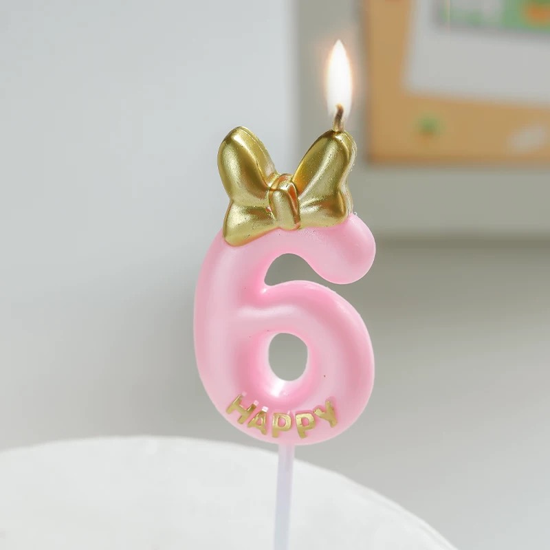 Birthday number candles from 0 to 9, crown shape, ins style, retro style, theme red, yellow, gold, silver, blue, rainbow gradient and other popular decorative elements pic 5