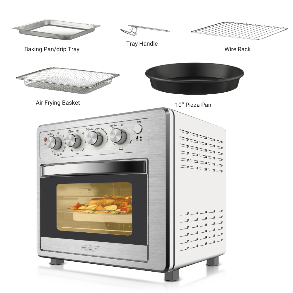 RAF European Regulation 25L cross-border 3-in-1 multi-functional electric oven air fryer baking bread has its own regular heating Item Picture