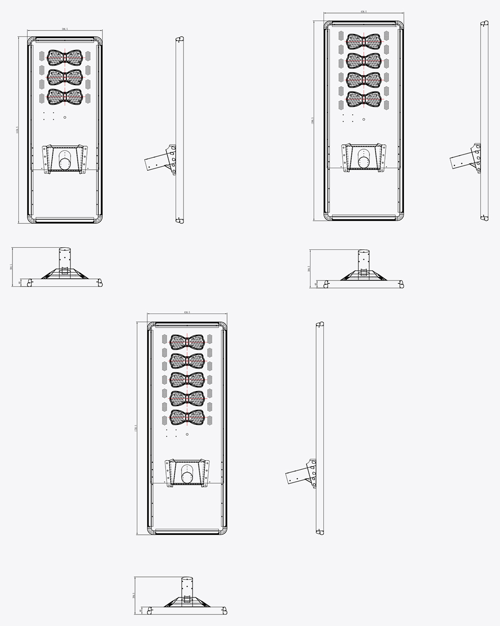 150w-300w automatic cleaning solar street lamps, outdoor solar lamps, solar charging lamps Specification image