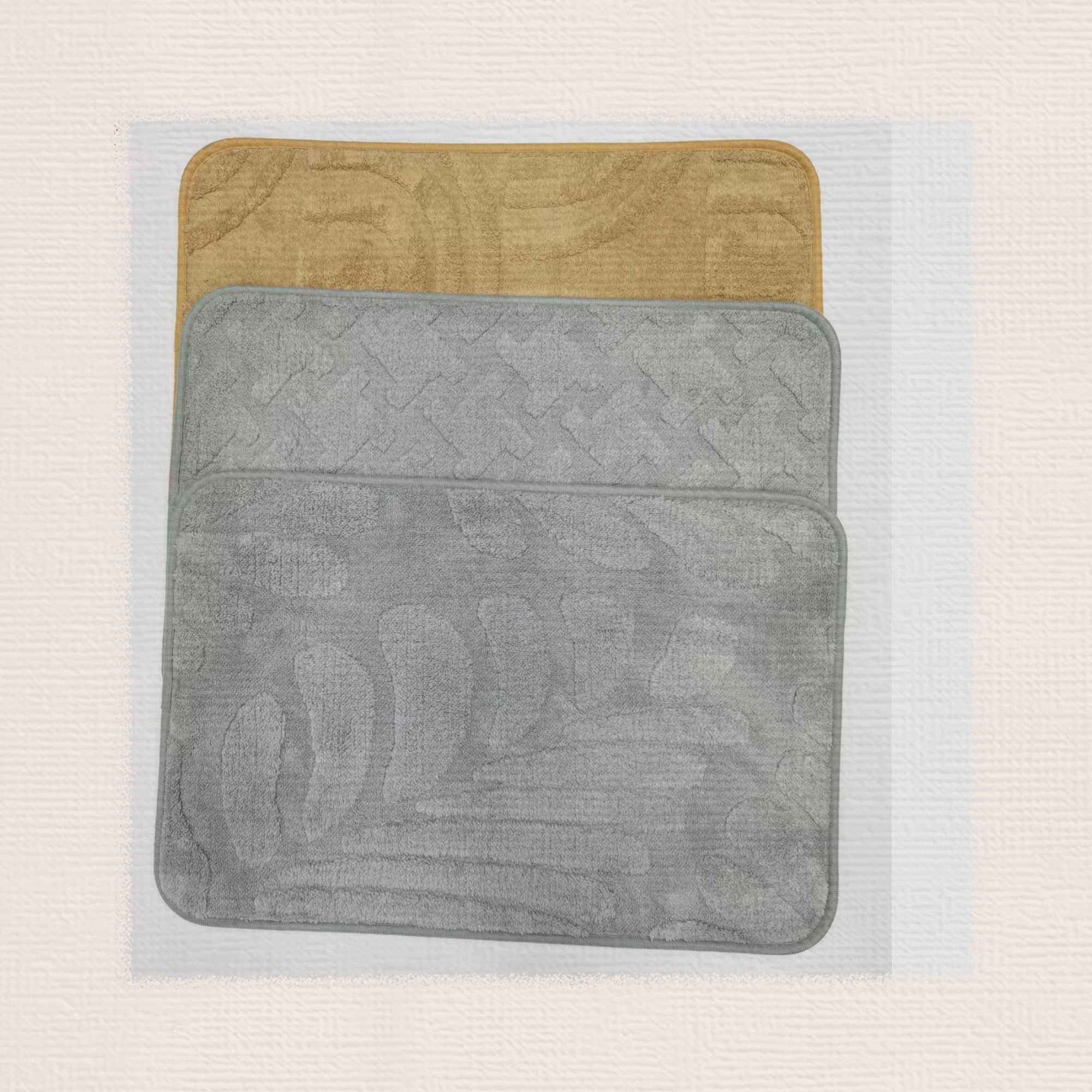 Plain, fluffy jacquard mat, velvet mat, anti-slip mat, floor mat, carpet, floor mat, imitation cashmere door mat, kitchen mat, bathroom mat. The product quality is good. Multiple colors are available. The size is 40*60cm Item Picture