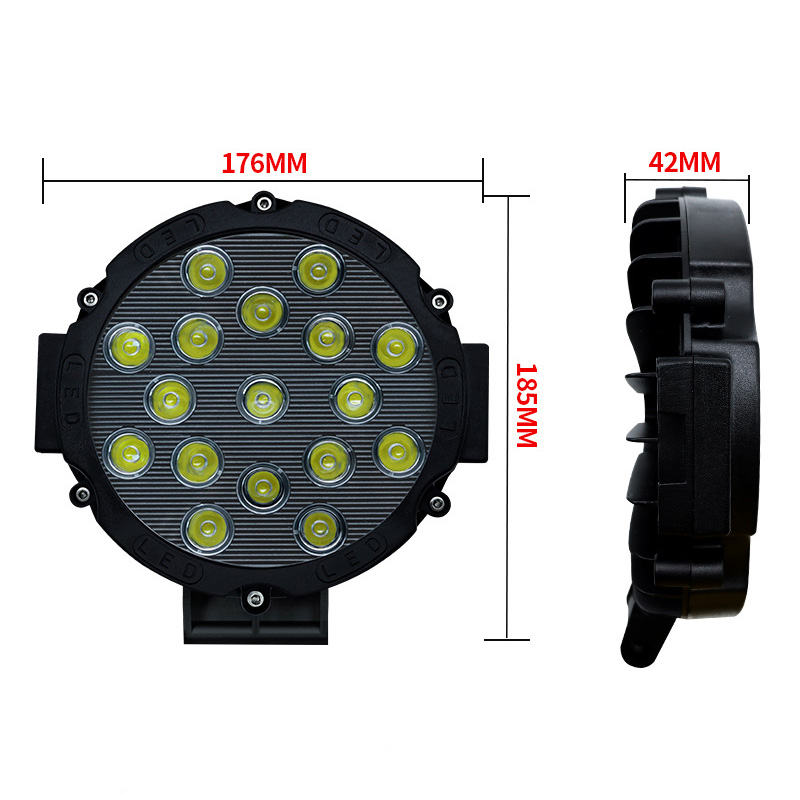 Manufacturers direct sales general seven inch led headlights motorcycle headlights off-road vehicle general accessories near and far light Application Scenario