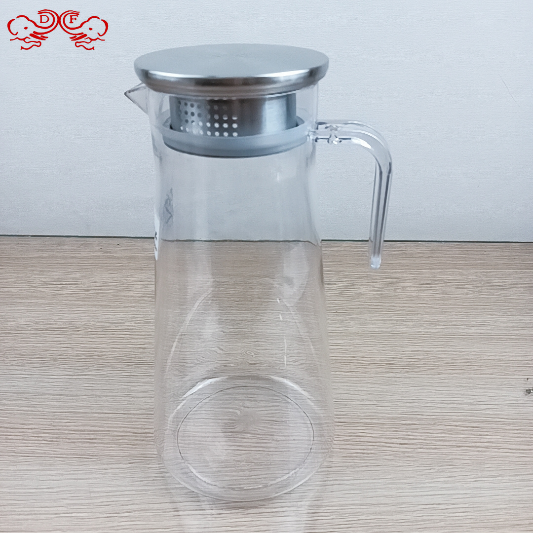 DF99364 PC plastic cold water kettle, juice kettle, tying kettle, acrylic heat-resistant transparent cold water kettle for restaurants, DF TRADINGHOUSE