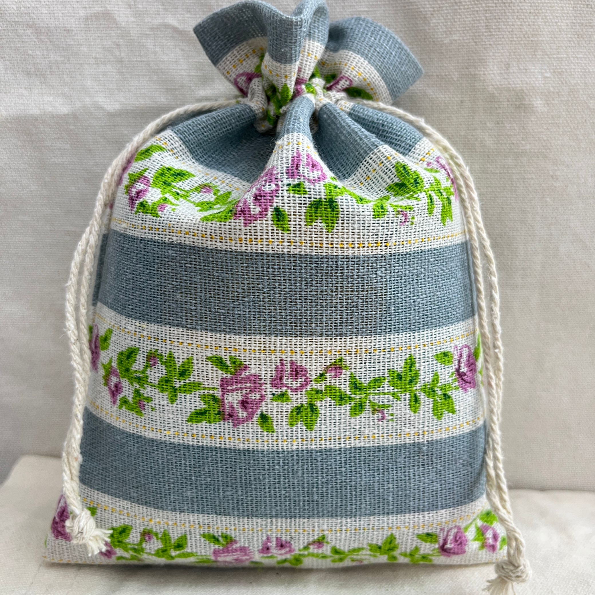 10*14cm花棉布袋礼品袋束口袋喜糖袋手串包装布袋