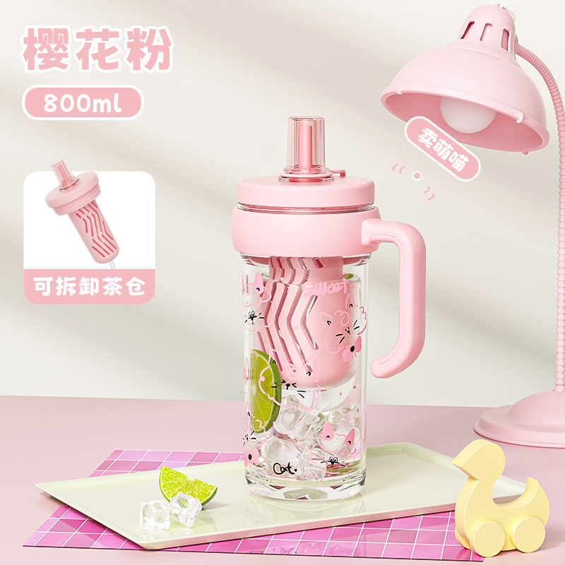 水杯/塑料/水杯儿童斜跨可爱/水瓶/儿童水杯产品图