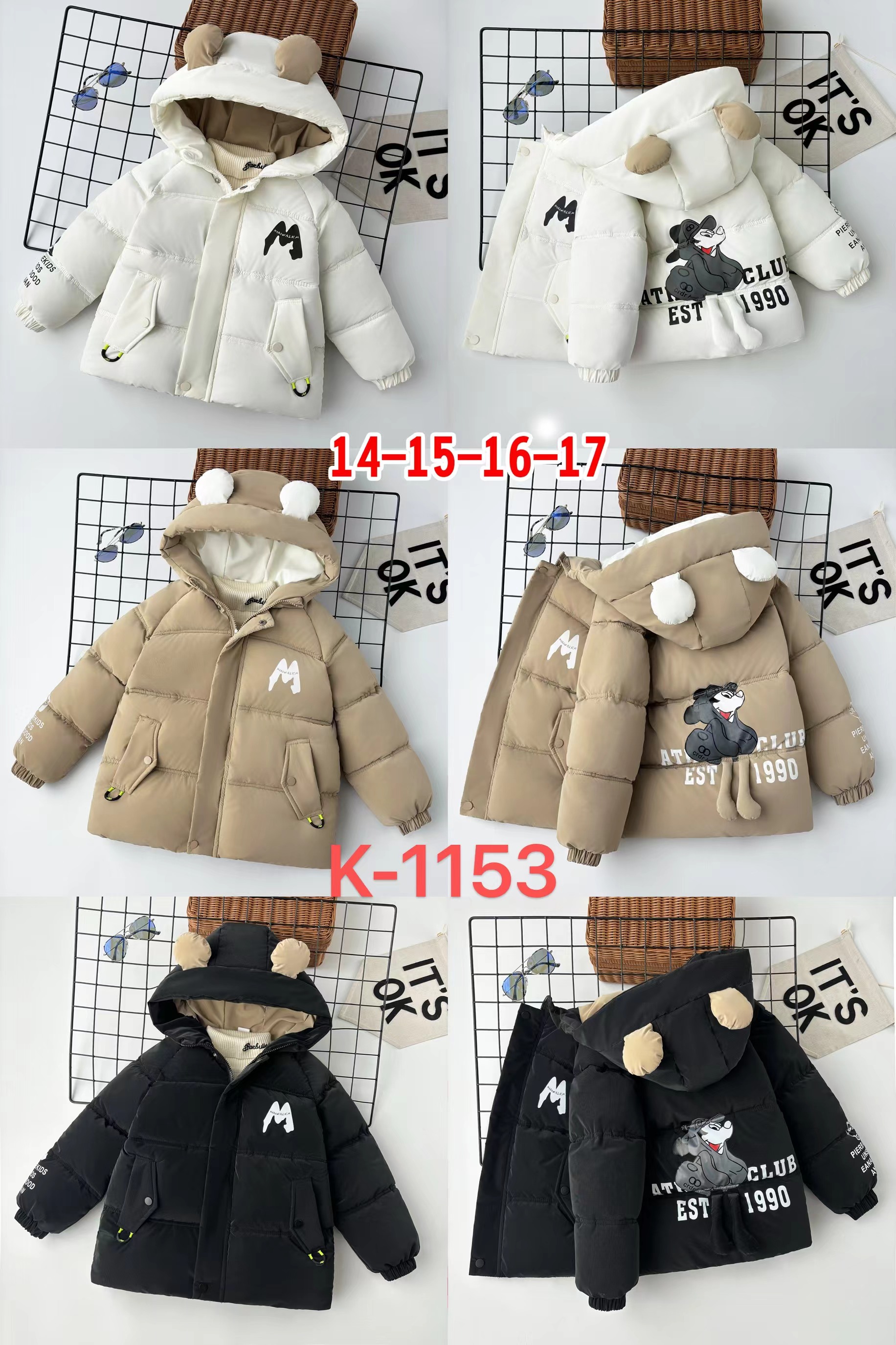 童装外贸棉衣jacket儿童棉服K-1153儿童棉服