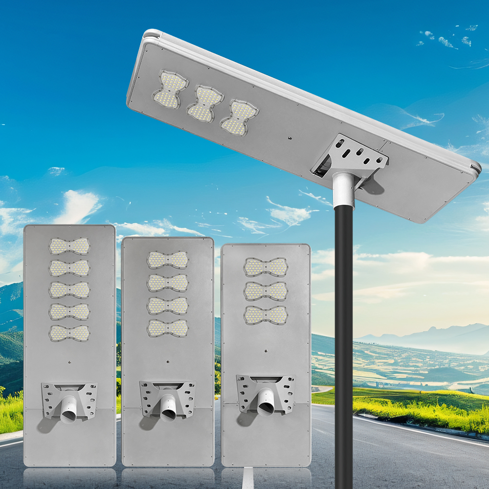 150w-300w automatic cleaning solar street lamps, outdoor solar lamps, solar charging lamps