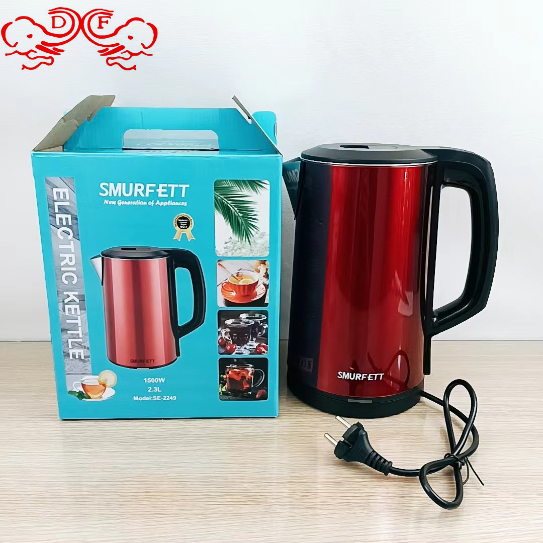 DF68862 kettle, stainless steel insulated kettle, coffee kettle, European 2.3L household kettle, hot water kettle, DF TRADINGHOUSE Item Picture