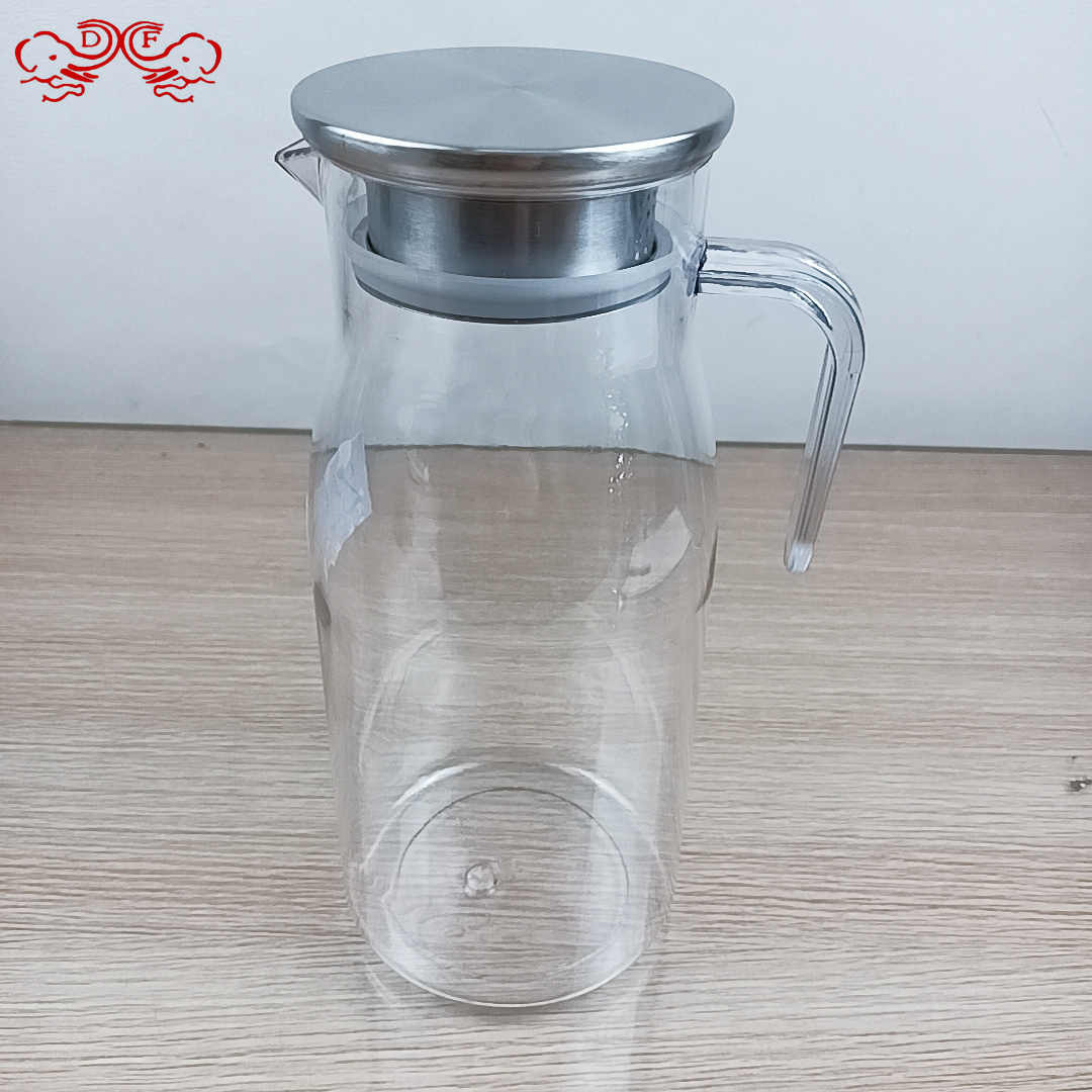DF99364 PC plastic cold water kettle, juice kettle, tying kettle, acrylic heat-resistant transparent cold water kettle for restaurants, DF TRADINGHOUSE Application Scenario