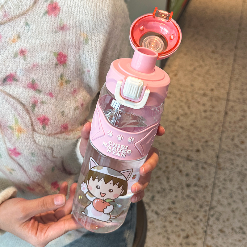水杯/塑料/水杯儿童斜跨可爱/水瓶/儿童水杯产品图