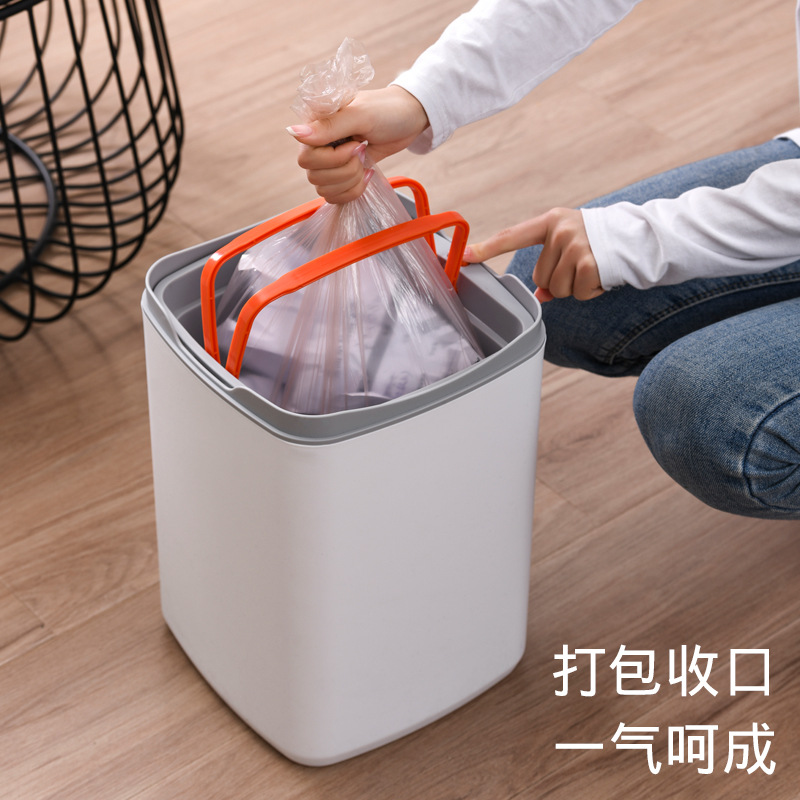 B39-DRC-6210形按压式卫生桶客厅自动封口收纳桶清洁桶厨房密封产品图