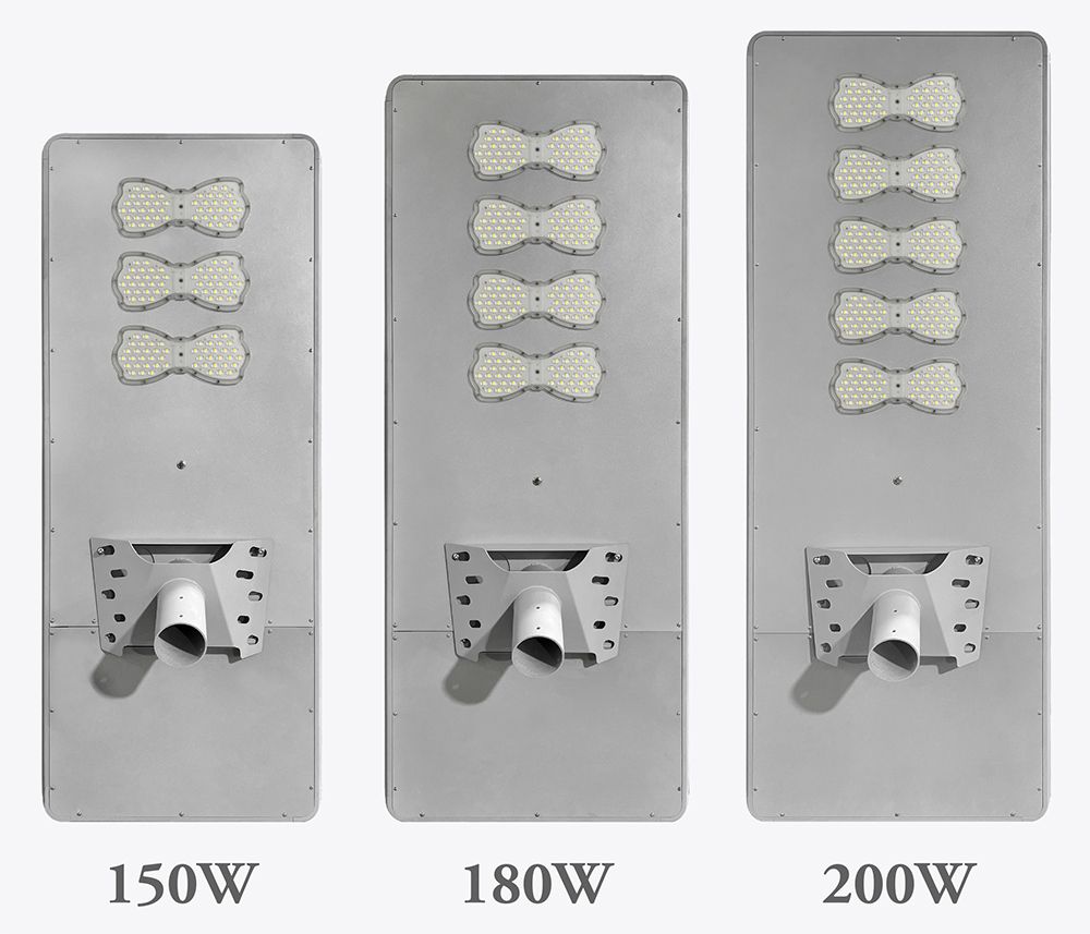 150w-300w automatic cleaning solar street lamps, outdoor solar lamps, solar charging lamps details Picture
