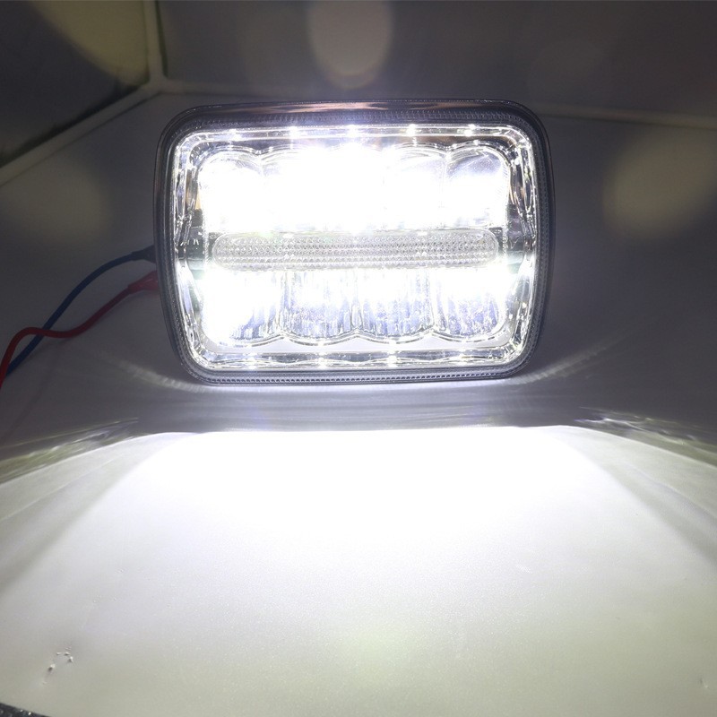 General dirt bike General LED headlights 5 "working light lens square headlights Item Picture