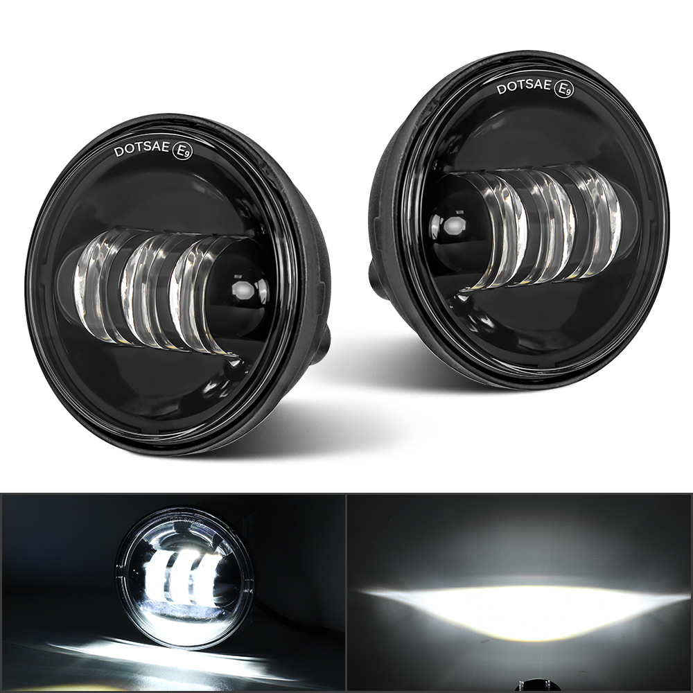 LED4.5 "is suitable for Harley motorcycle general fog lamp auxiliary light 5" 12 beads automotive grade lighting Specification drawing