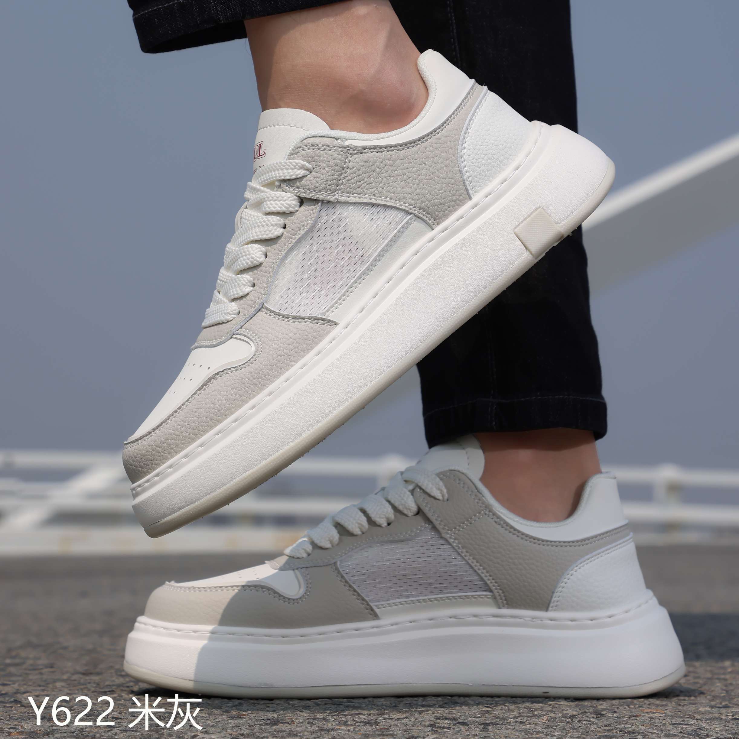 男士 男式板鞋 春秋绅士款 男鞋 休闲百搭鞋子 夏季新款男士鞋详情图2