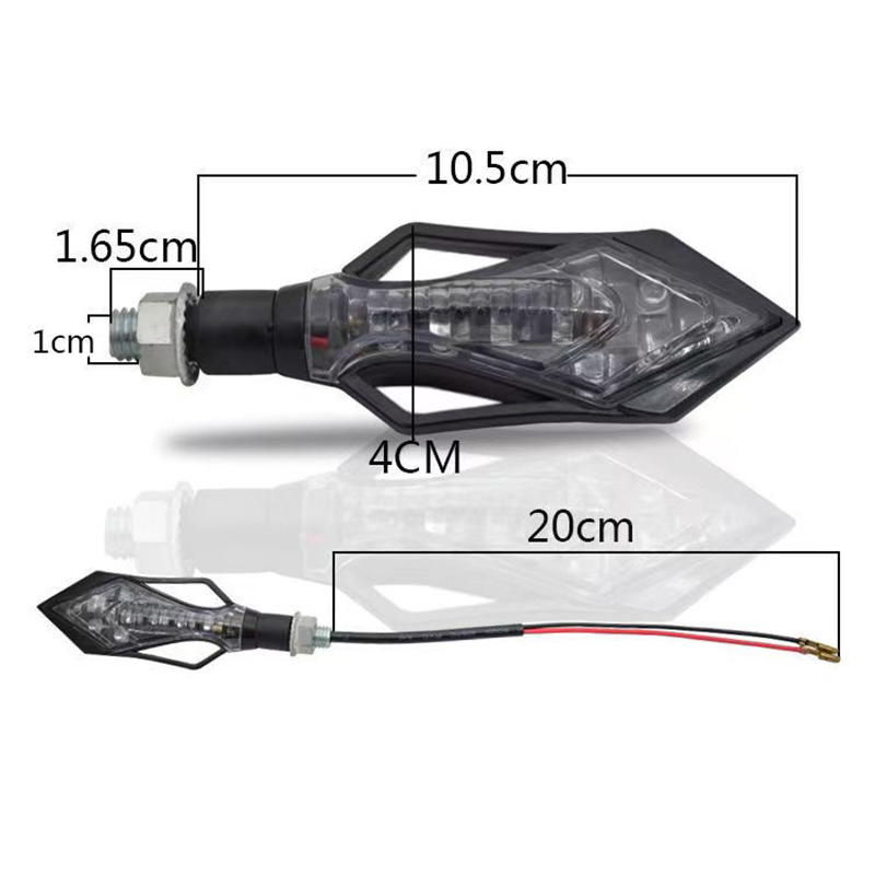 General motorcycle super bright water turn signal horizon LED electric off-road vehicle general 12V turn light details Picture