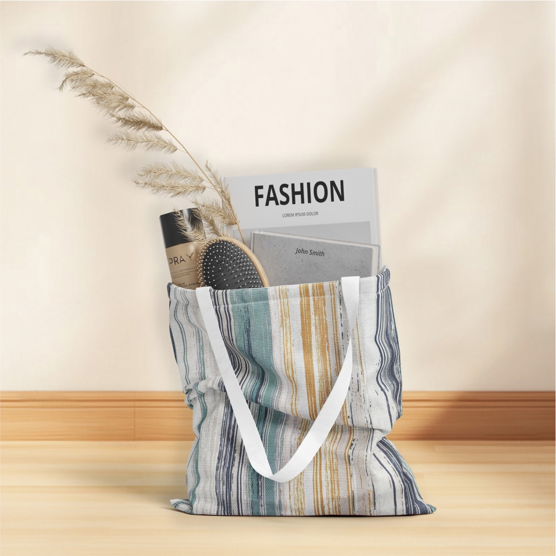 棉麻手提袋散步购物环保袋数码印花环保印刷