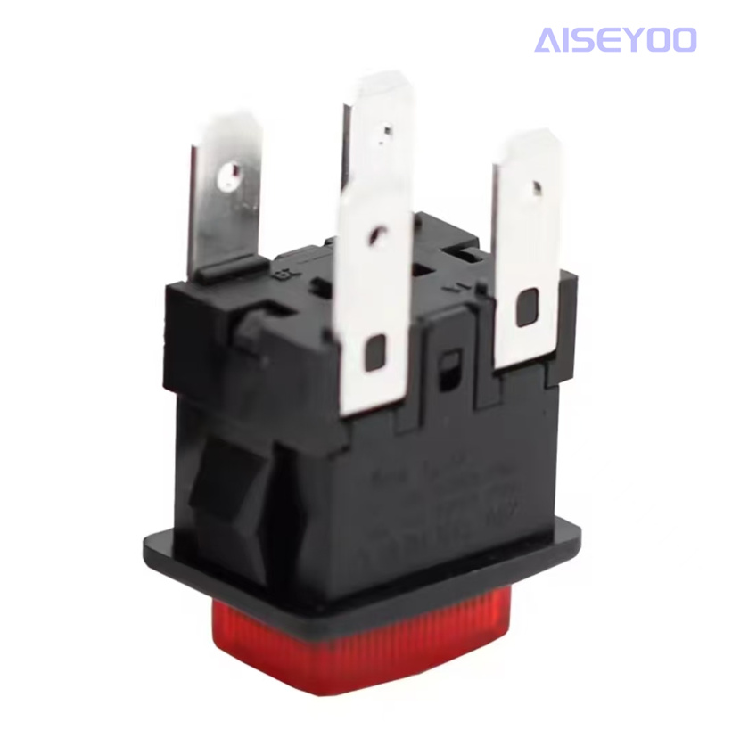 带灯按钮开关大电流常OFF ON-OFF按键带灯开关自锁复位自恢复开关详情3