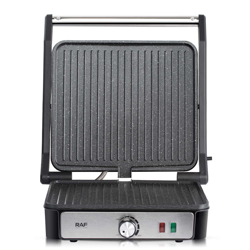 RAF European rules household smoke-free double-side fried steak machine Iron plate barbecue sausage barbecue machine sandwich machine breakfast machine Item Picture