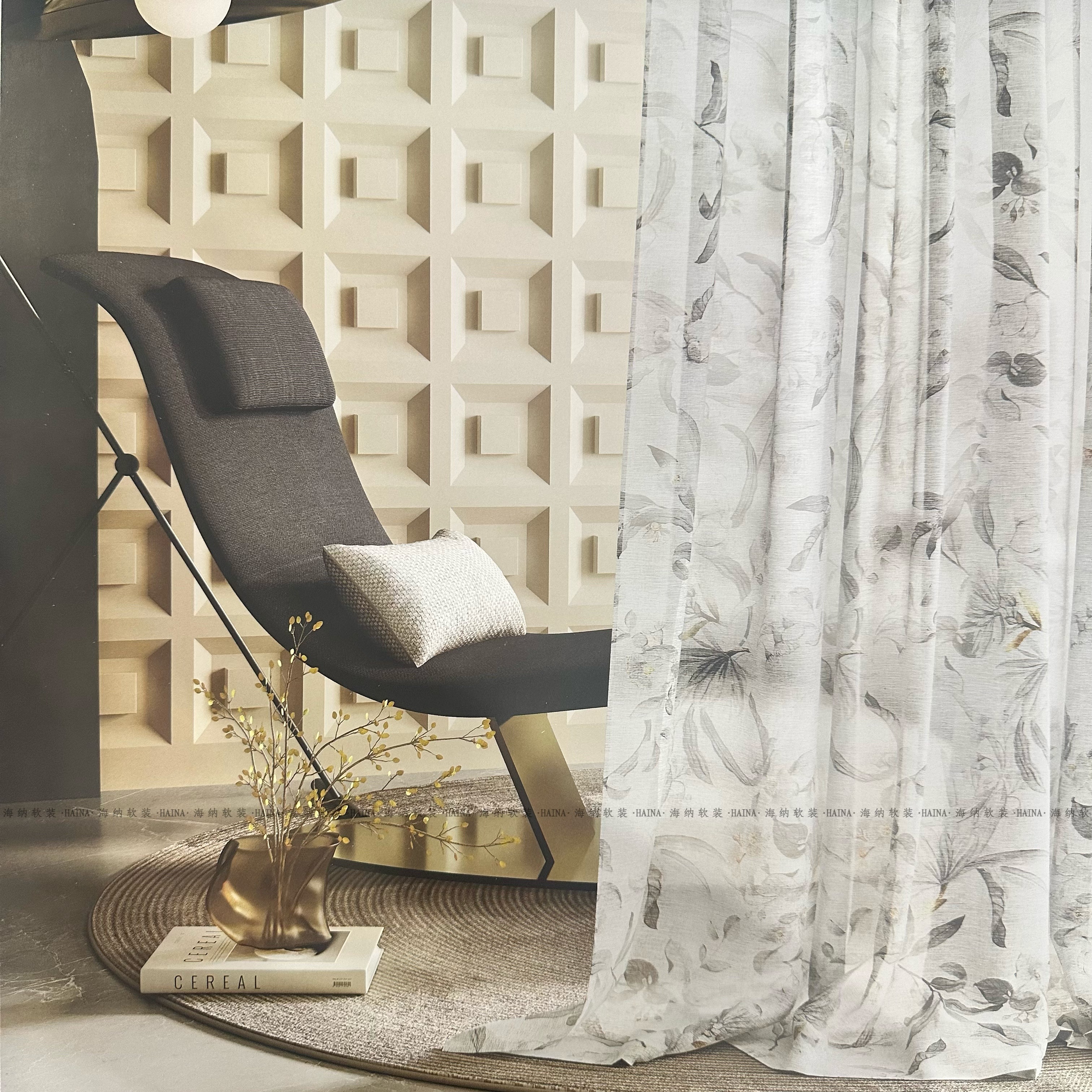 国潮风格玉堂清韵遮光新款窗帘厂家直销09款