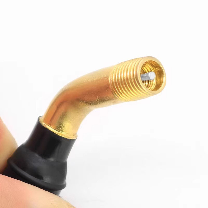Motorcycle vacuum valve electric vehicle tire copper rod valve curved nose anti-leakage electric wheel valve Application Scenario