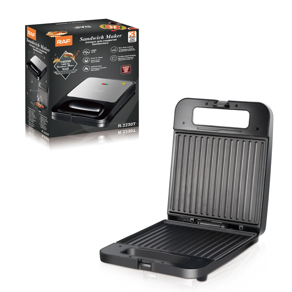 RAF European rules cross-border home breakfast machine stripe cake machine waffle machine automatic double-sided heating electric baking pan details Picture