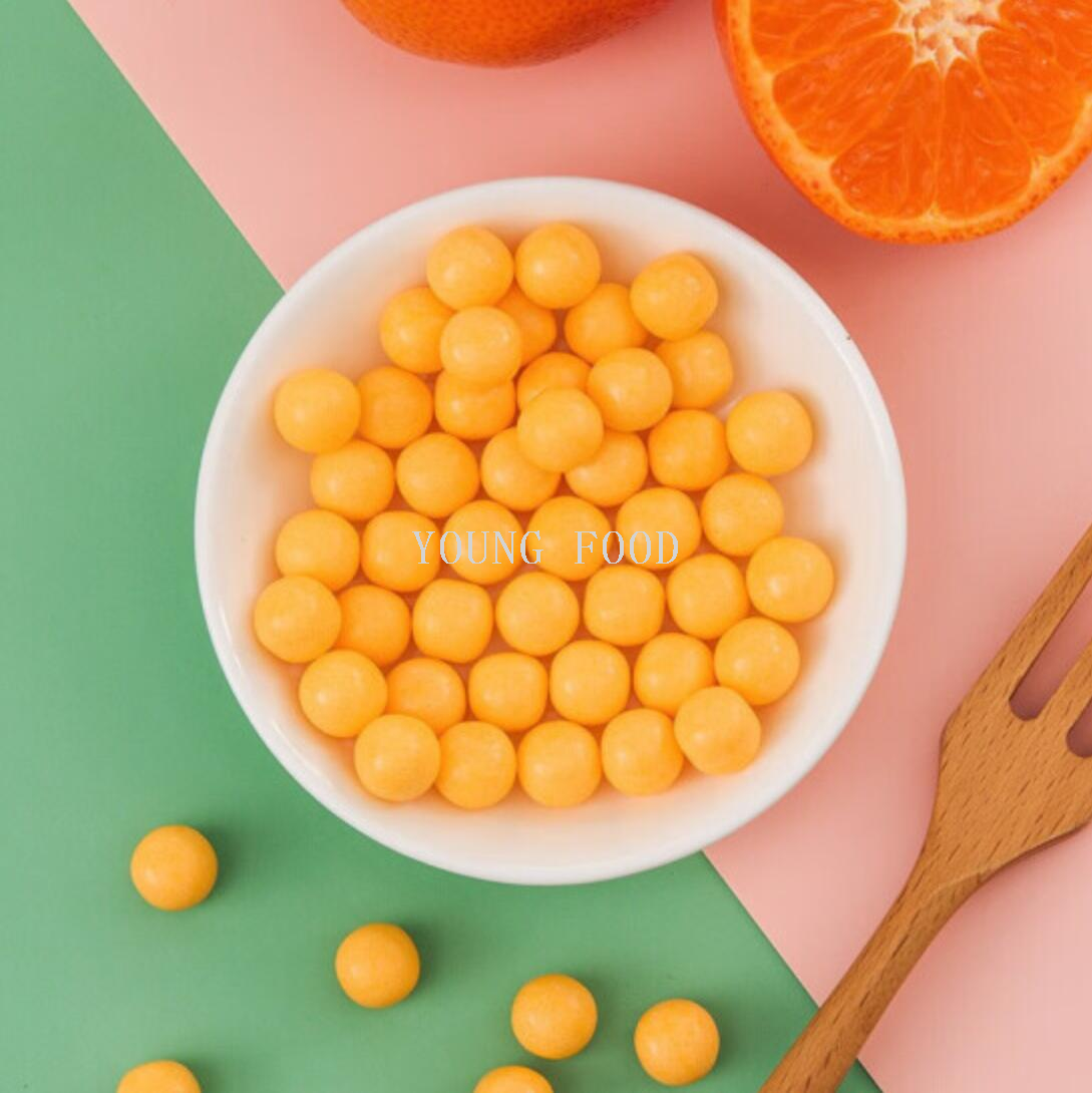 包邮！日本进口丸川橙子味口香糖130g GONGOLI口气爆香零食穿戴甲详情4