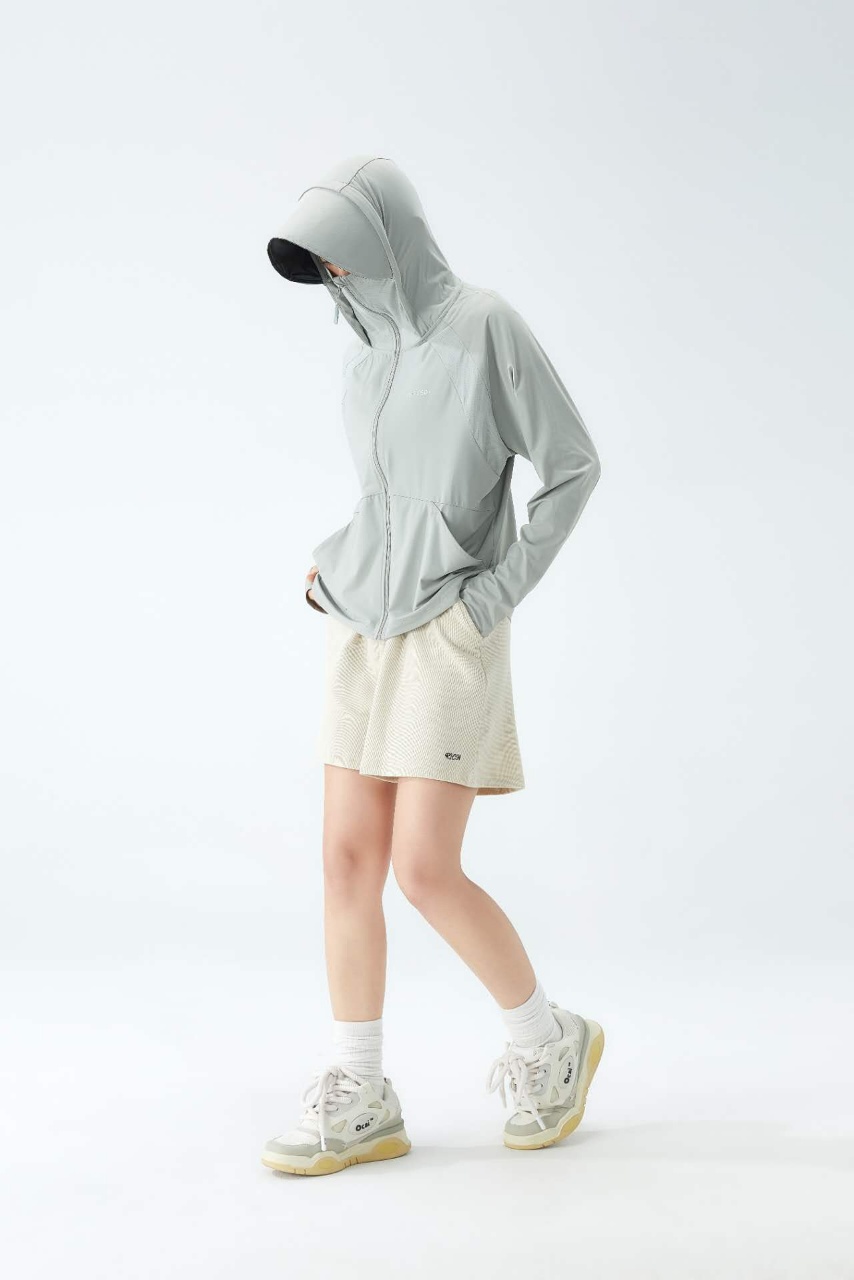 Bonizi brand men's and women's unisex sun-protective clothing, long-sleeved quick-drying clothes, black rubber cape, removable brim sun-protective clothing, light and breathable sun-protective clothing detail image 4