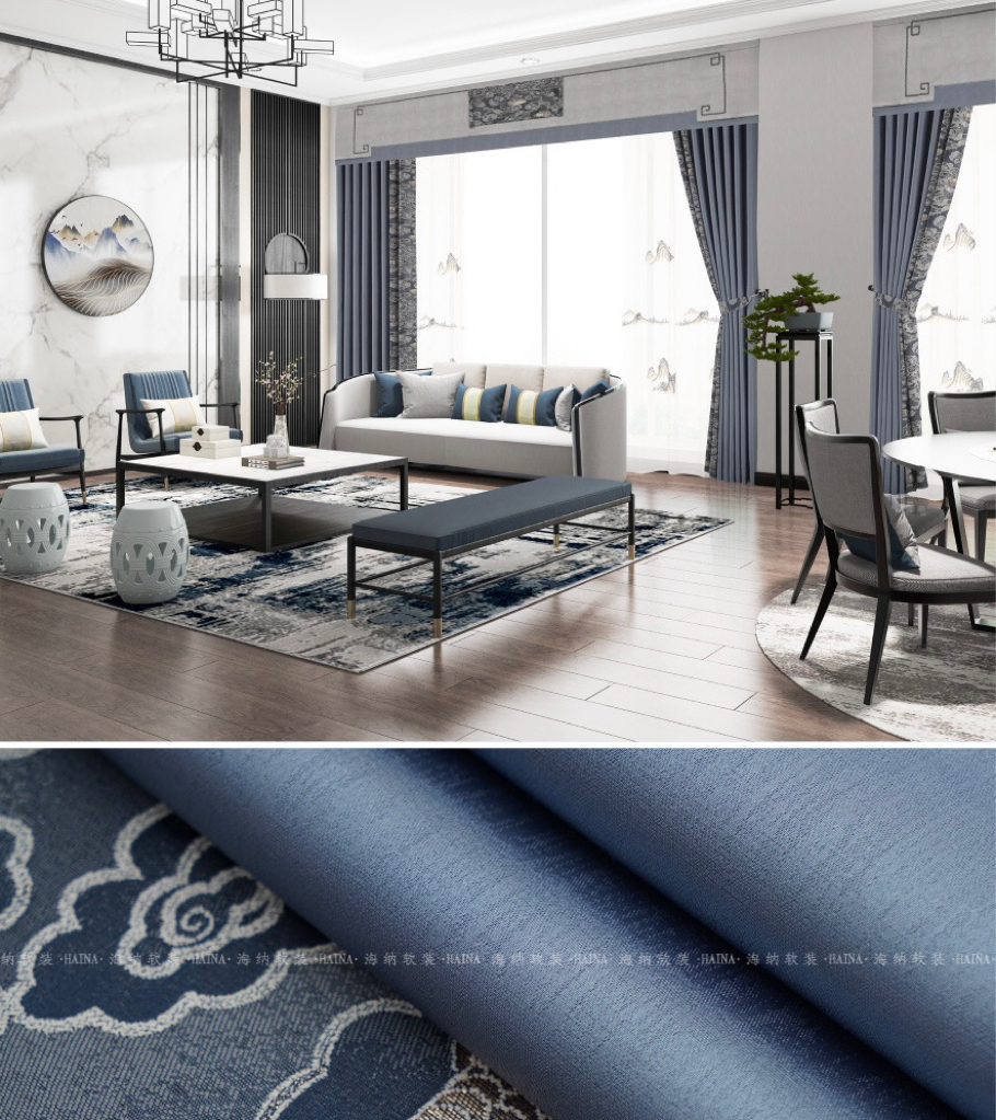 Direct sales of the new national trend style Bi Lin You Long blackout curtain 01 model from the manufacturer