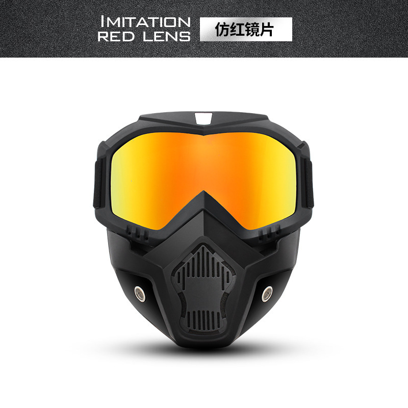 Motorcycle helmet Riding glasses Windblown sand UV full face protective mask goggles Off-road sports mask Application Scenario