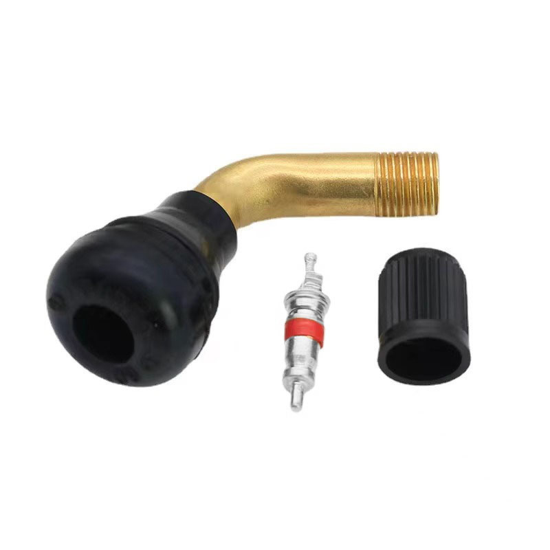 Motorcycle vacuum valve electric vehicle tire copper rod valve curved nose anti-leakage electric wheel valve Item Picture