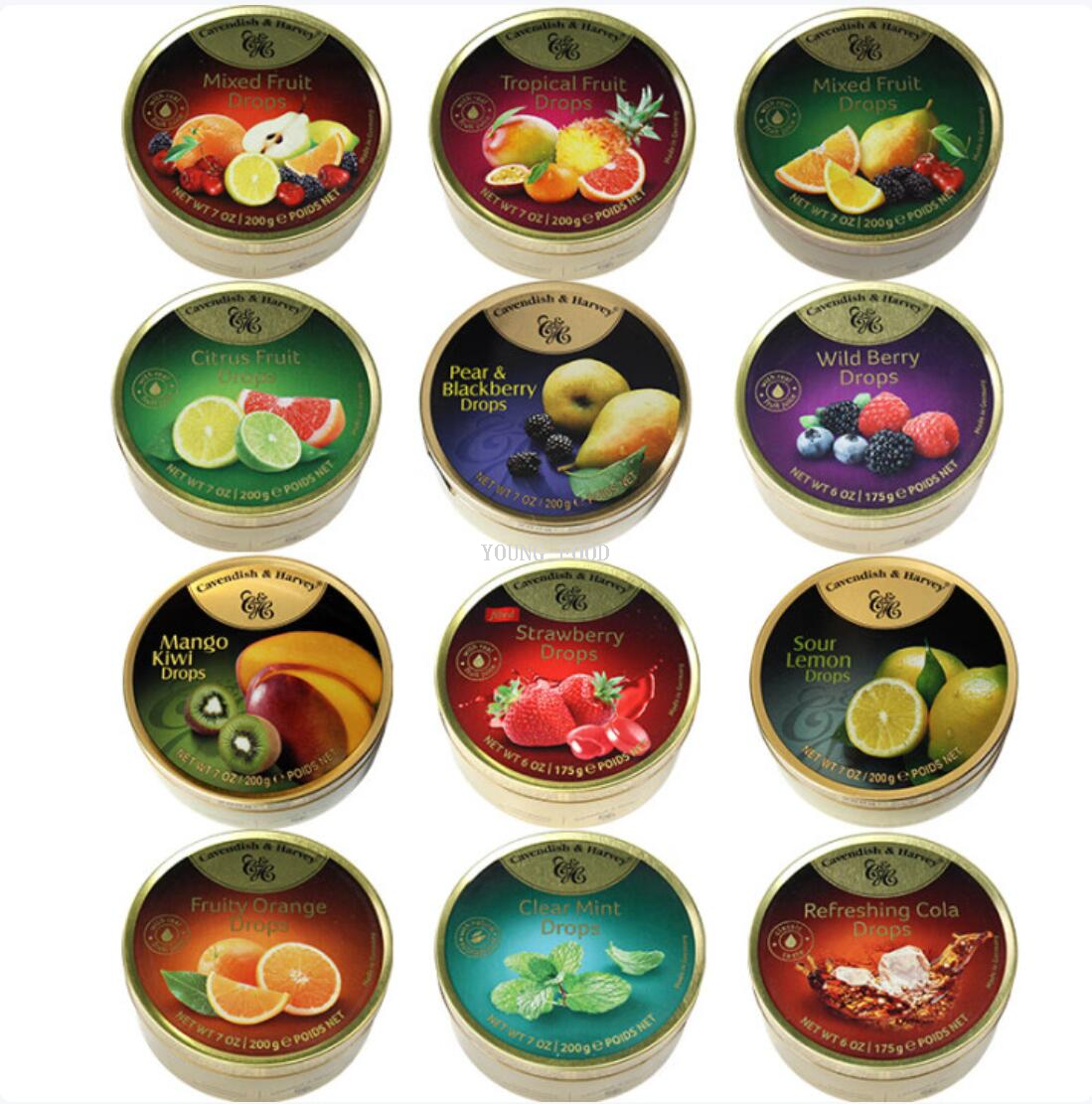 包邮！德国进口休闲零食糖果 嘉云无蔗糖什锦水果味硬糖175g详情2