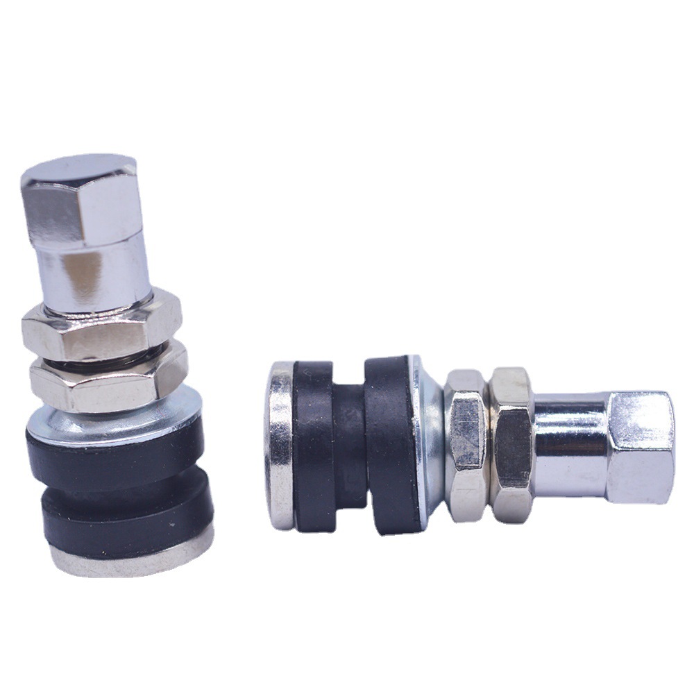 Motorcycle electric vehicle vacuum tire zinc alloy valve nozzle tr161 tire nozzle leakproof inflation valve core details Picture