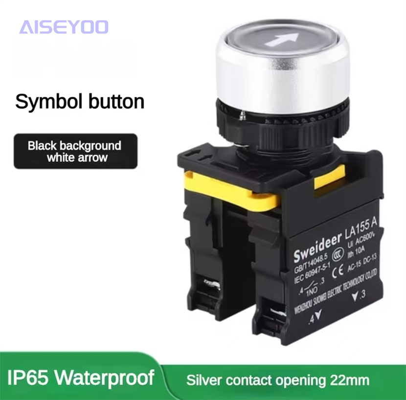 LA155-A1 waterproof high-current 10A self-resetting stop marked button switch 12V24V220 pic 9