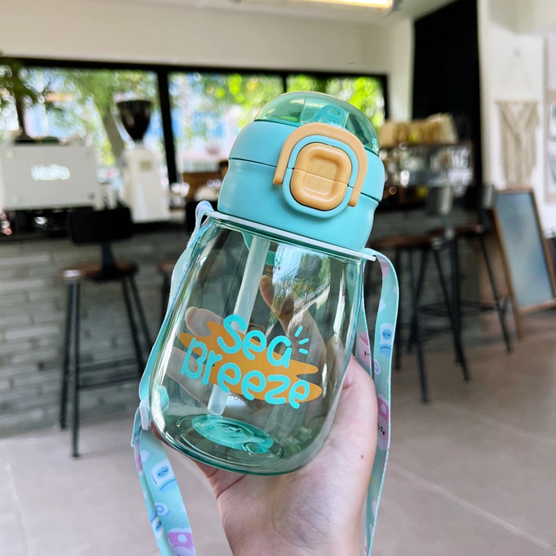 X152-XBD-2020 New Cartoon Cute Children's water Cup, kindergarten double-drinking cup with straw, student Super detail image 6