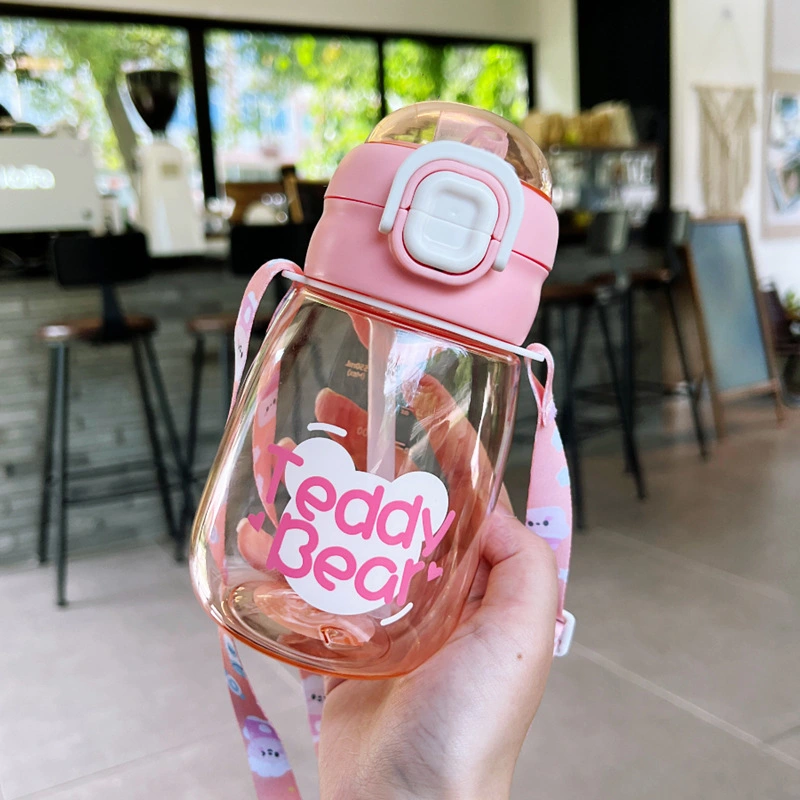 X152-XBD-2020 New Cartoon Cute Children's water Cup, kindergarten double-drinking cup with straw, student Super detail image 8