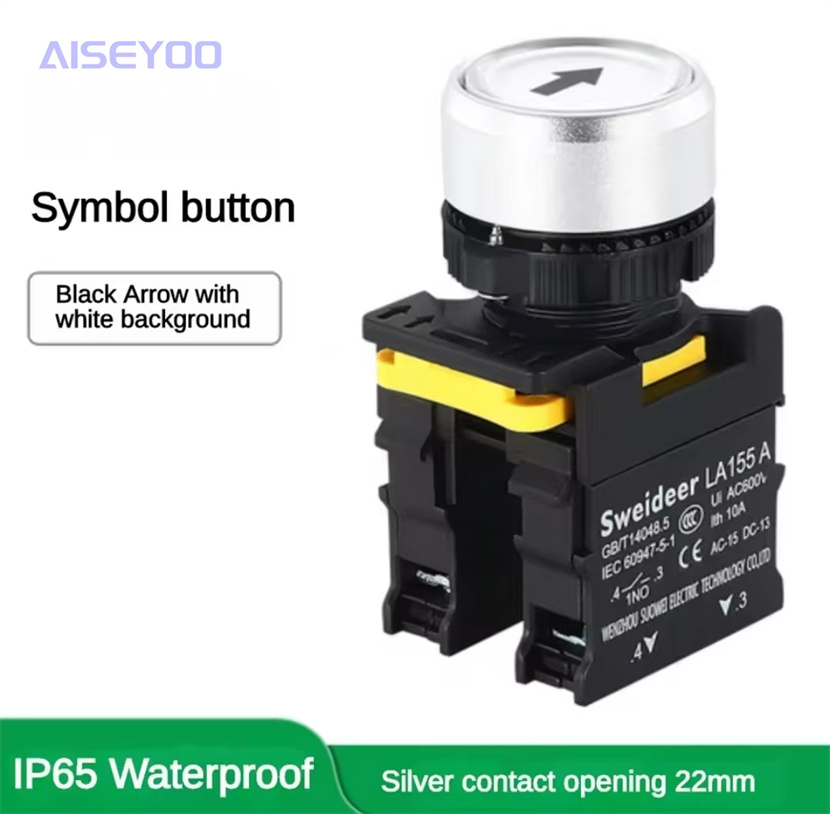 LA155-A1 waterproof high-current 10A self-resetting stop marked button switch 12V24V220 pic 10
