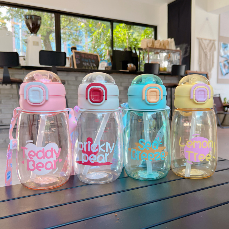 X152-XBD-2020 New Cartoon Cute Children's water Cup, kindergarten double-drinking cup with straw, student Super