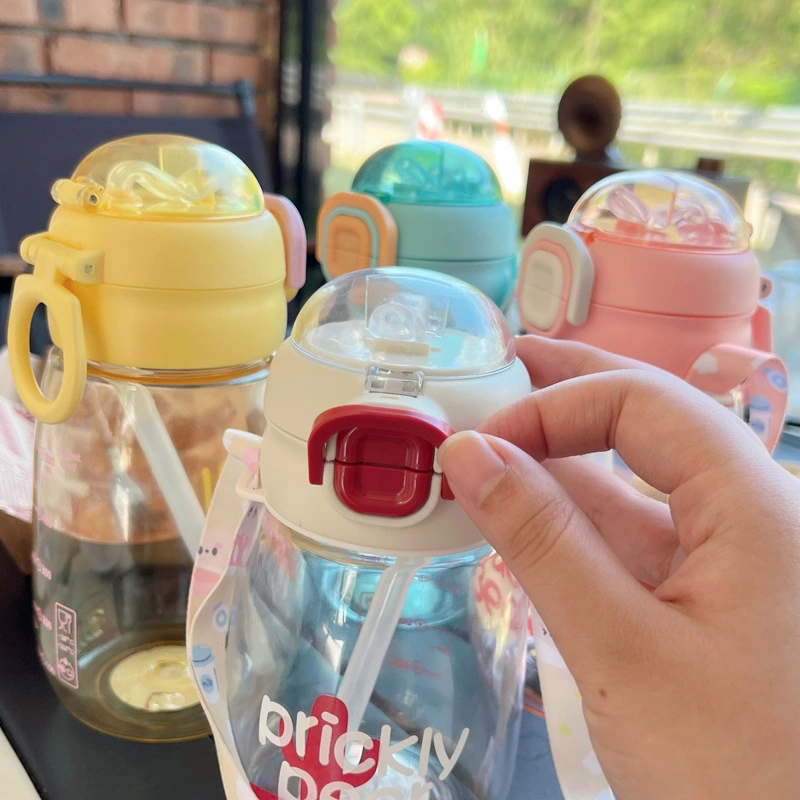 X152-XBD-2020 New Cartoon Cute Children's water Cup, kindergarten double-drinking cup with straw, student Super detail image 16