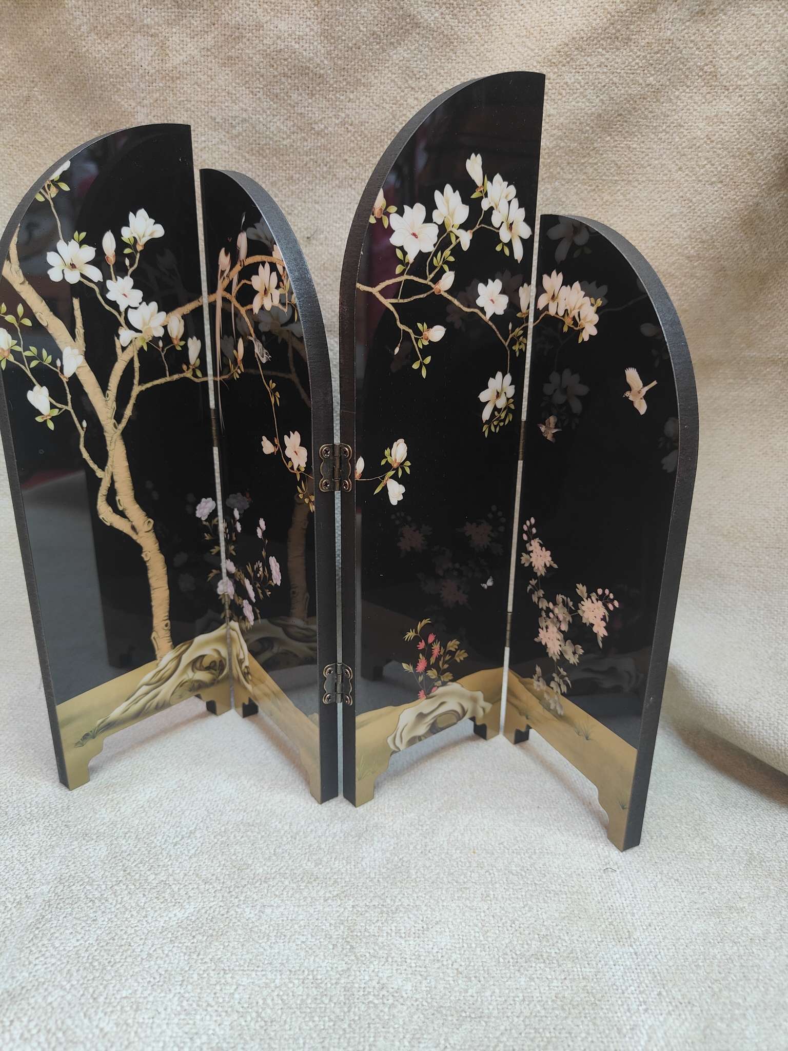 漆器异状新款密度板小屏风可混装可来图定做详情图4