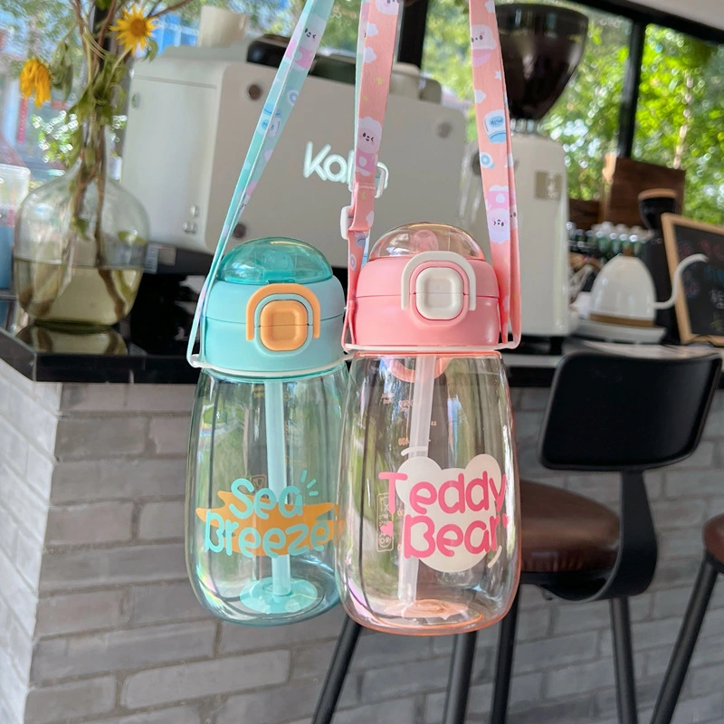 X152-XBD-2020 New Cartoon Cute Children's water Cup, kindergarten double-drinking cup with straw, student Super detail image 11