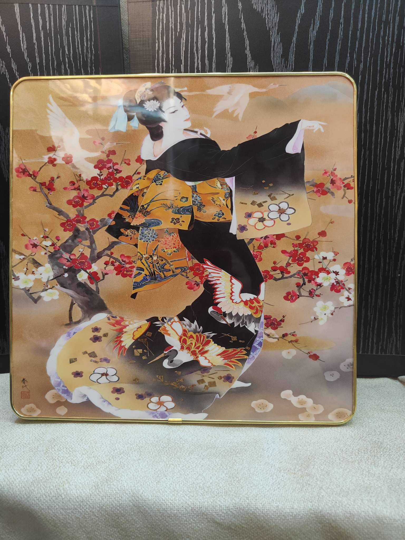 日式密度板摆台可来图定做尺寸30x30产品图