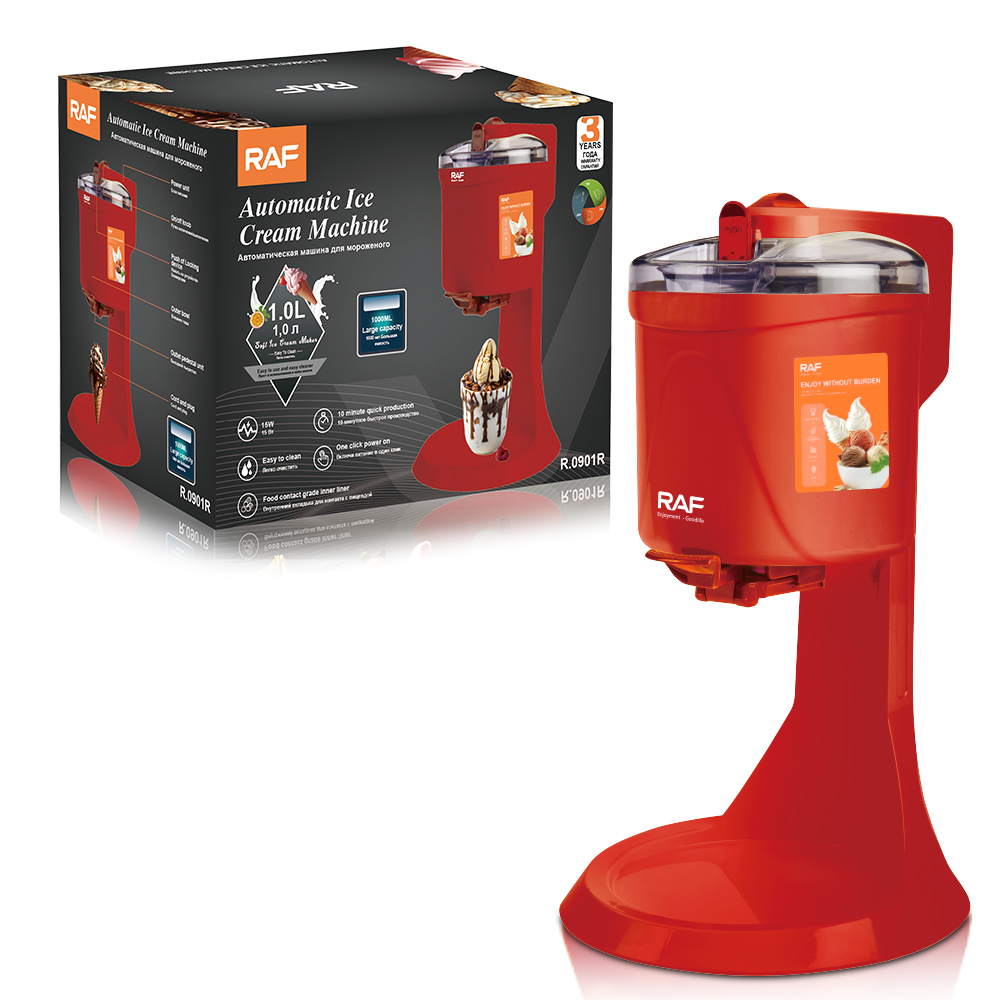 RAF European standard ice cream machine, household small mini ice cream machine, automatic stirring, homemade ice cream machine, yogurt machine R.0901 Specification image