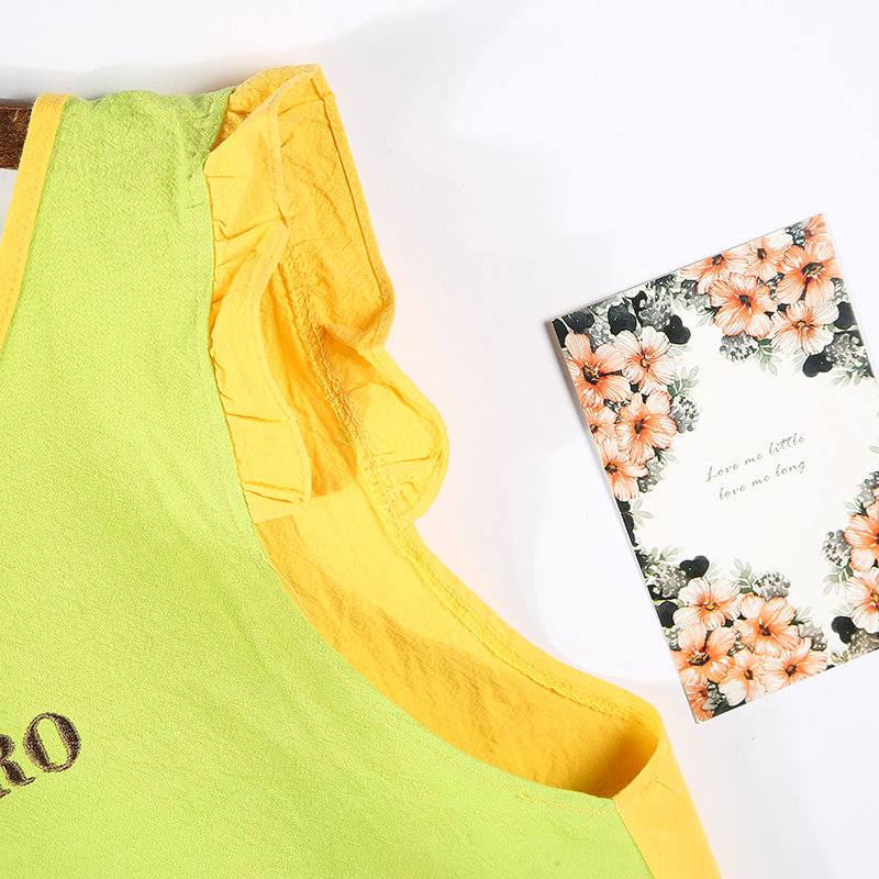 韩版时尚布艺可爱厨房卡通反穿背心成人全棉围裙无袖坎肩防污烘焙花艺画画工作服详情6