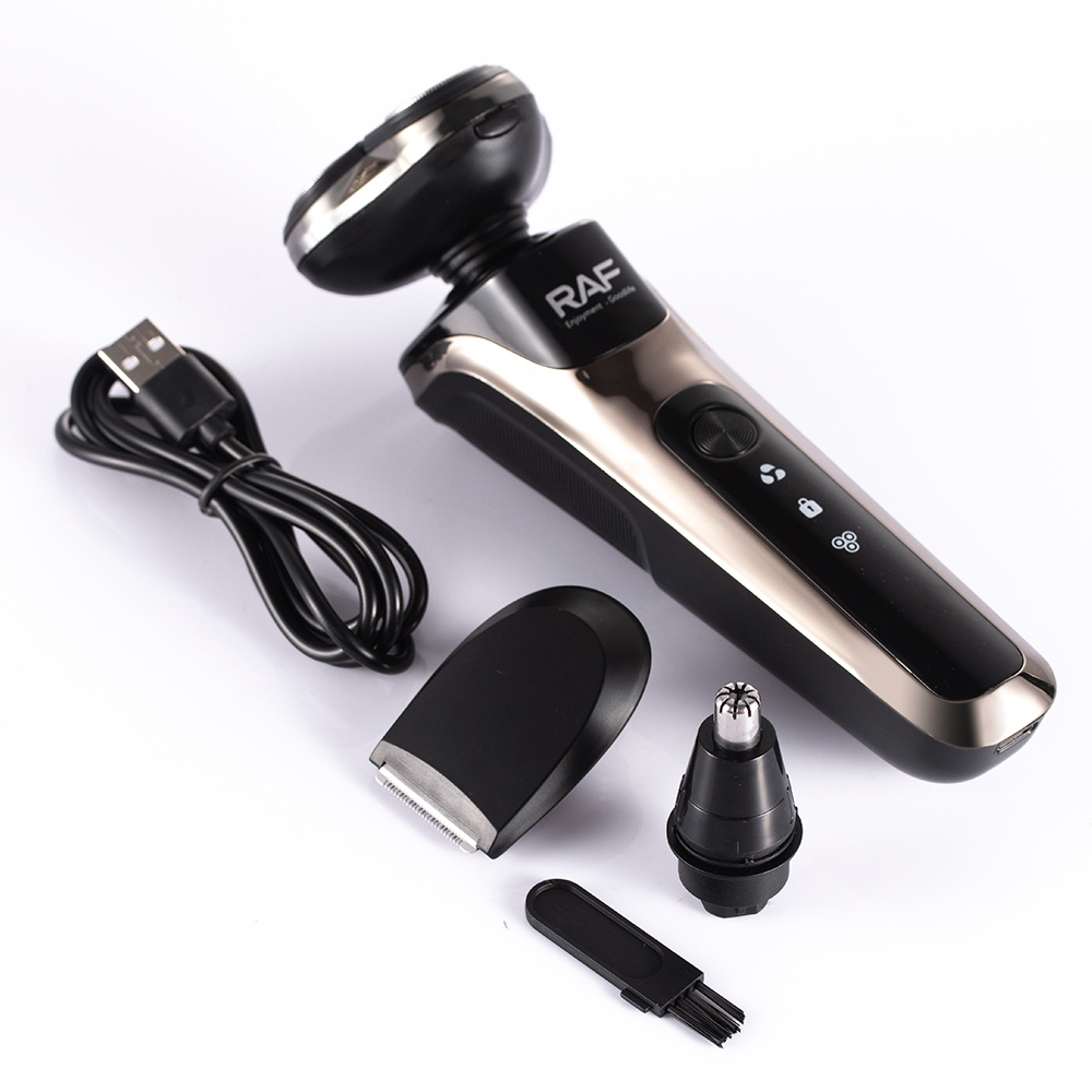 RAF Cross-border charging 3-in-1 electric men's shaver 3-head Wash Shaver Electric 3-head independent Item Picture