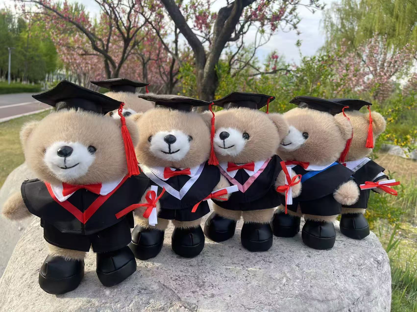 Panda and bear plush dolls, plush toys, plush toy factories, direct-fired internet-famous toys