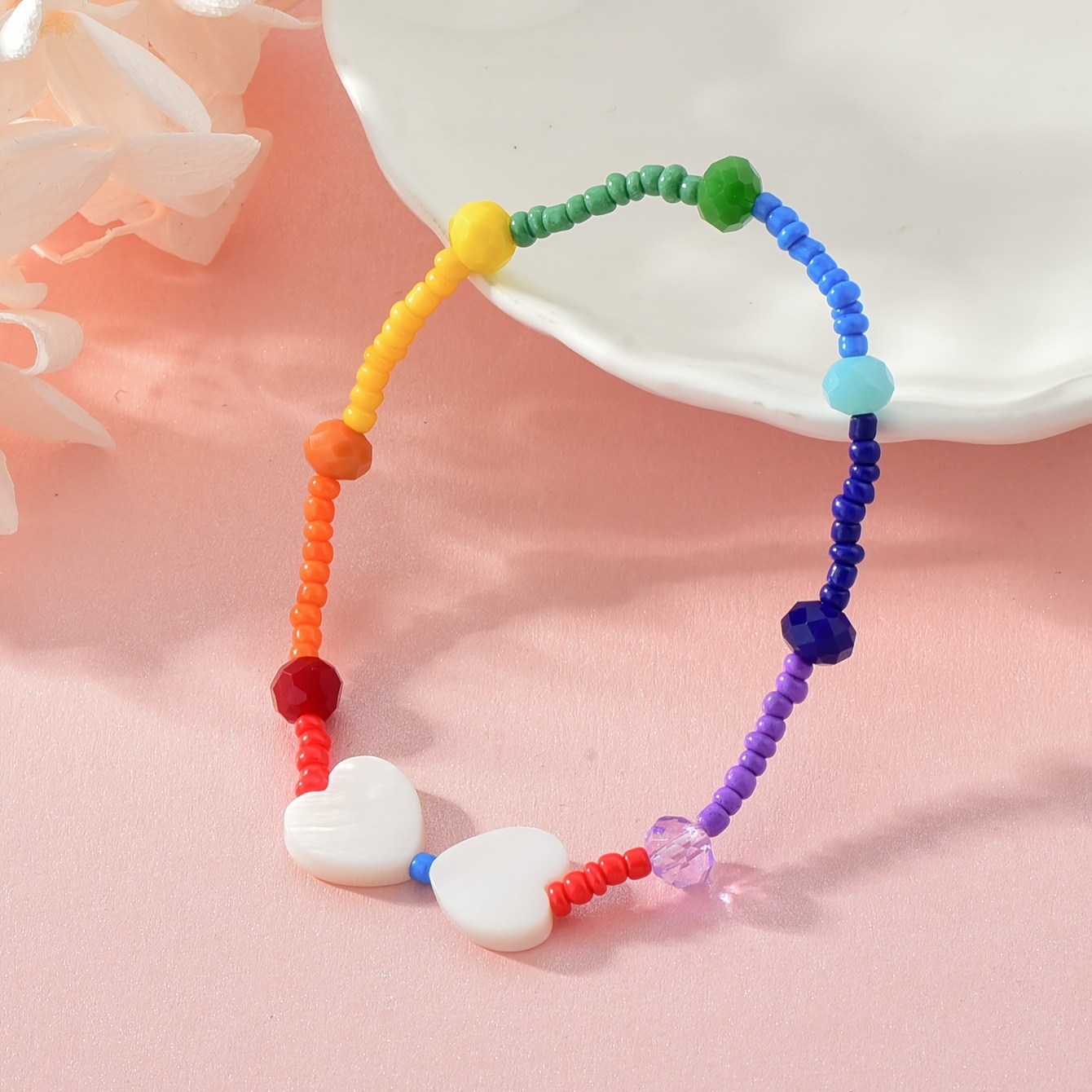 手链/水晶/饰品/水晶手串/水晶手链白底实物图