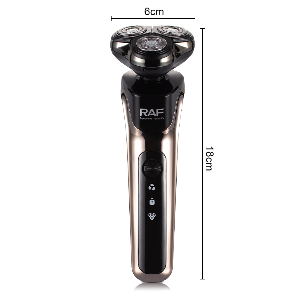 RAF Cross-border charging 3-in-1 electric men's shaver 3-head Wash Shaver Electric 3-head independent Specification drawing