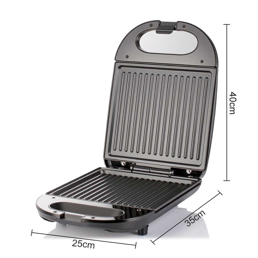 RAF European rules cross-border home breakfast machine stripe cake machine sandwich machine automatic double-sided heating electric baking pan Specification drawing